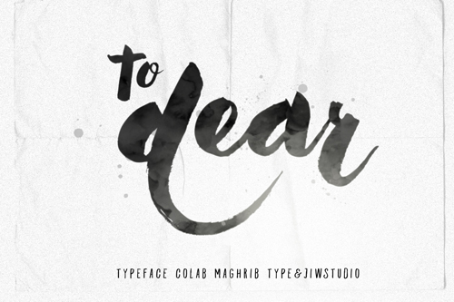 to dear font